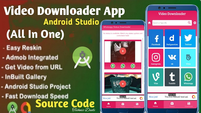Read more about the article Video Downloader Android app source code